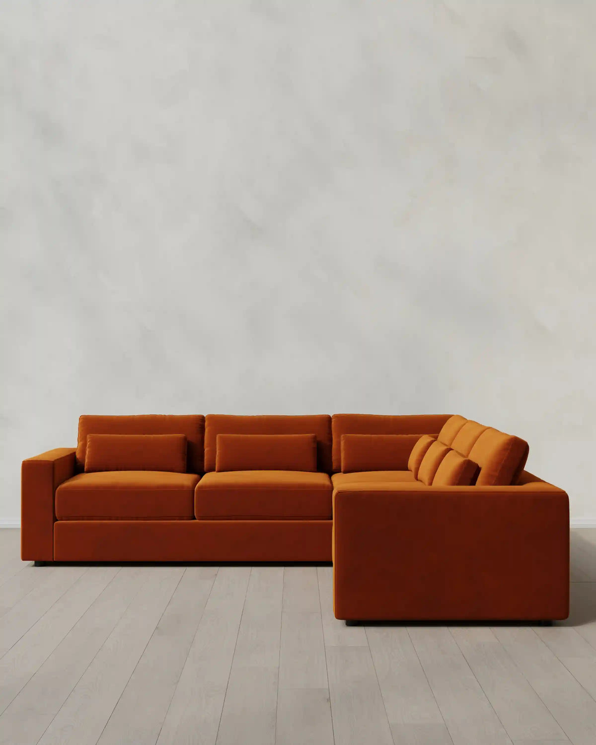 Ashford Deep Seat L Sectional in Performance Velvet