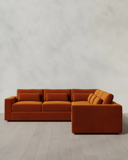 Ashford Deep Seat L Sectional in Performance Velvet