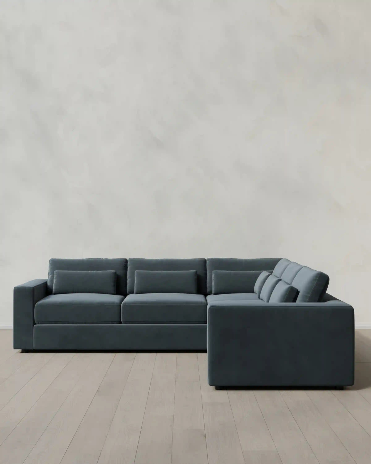 Ashford Deep Seat L Sectional in Performance Velvet