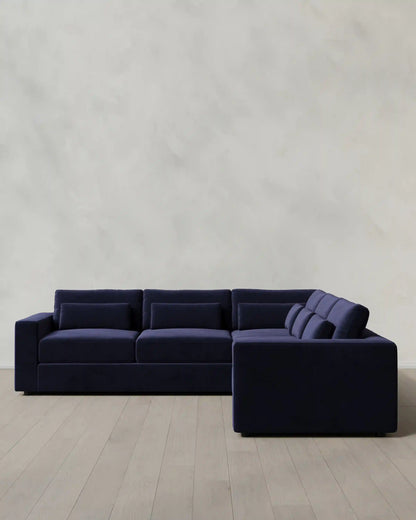 Ashford Deep Seat L Sectional in Performance Velvet