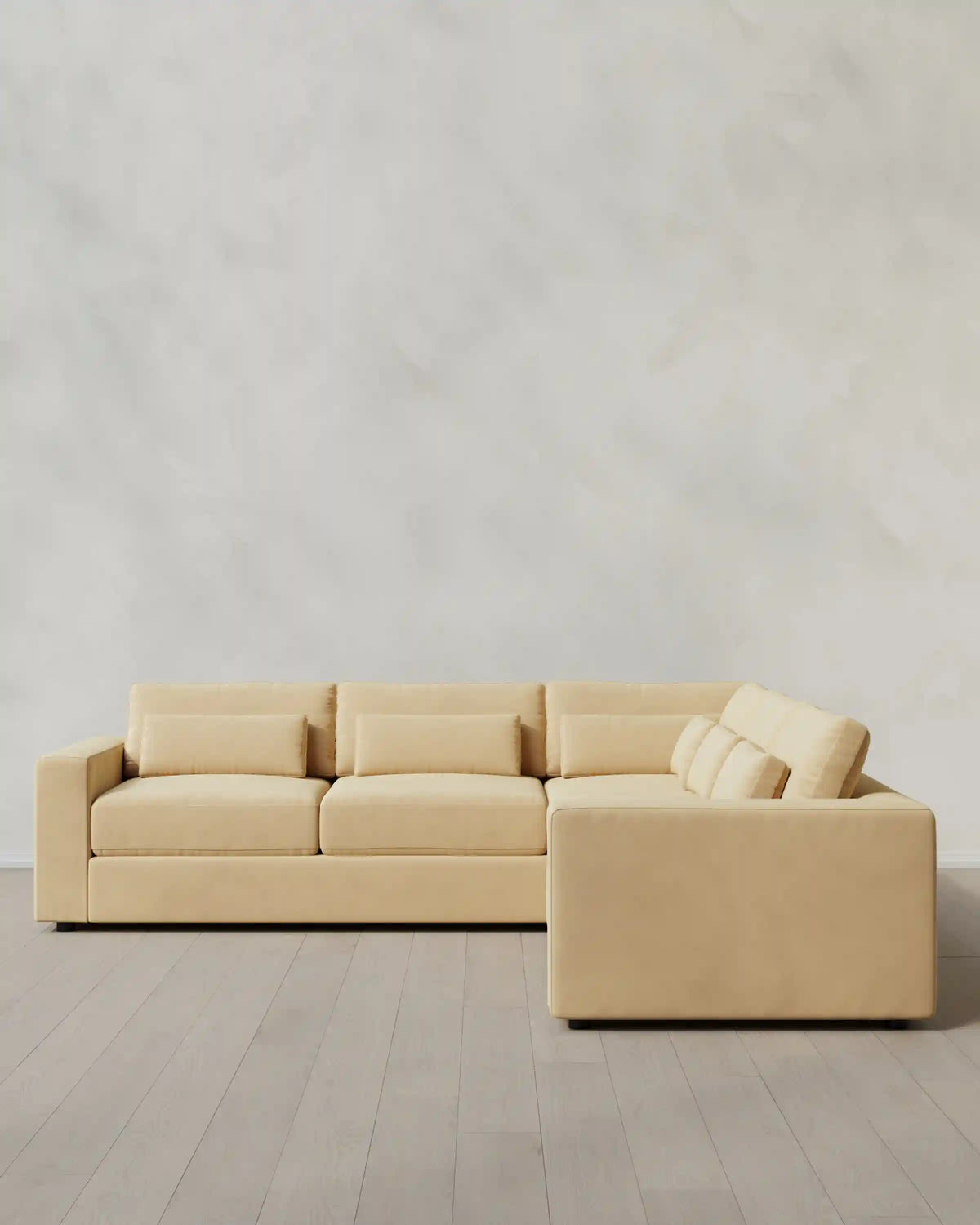 Ashford Deep Seat L Sectional in Performance Velvet