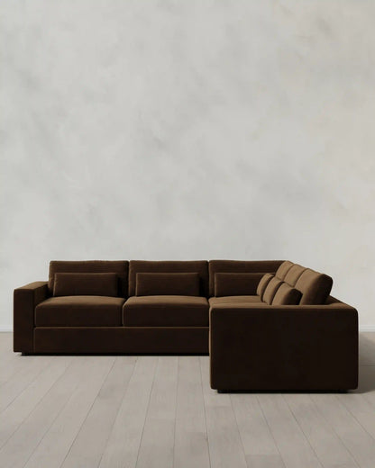 Ashford Deep Seat L Sectional in Performance Velvet