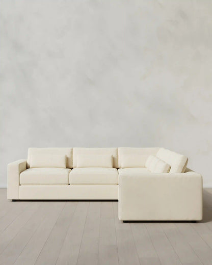 Ashford Deep Seat L Sectional in Performance Velvet