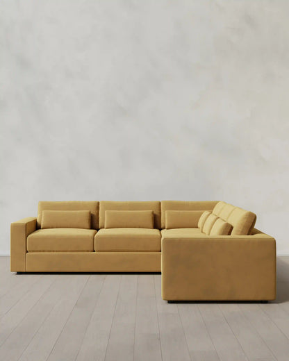 Ashford Deep Seat L Sectional in Performance Velvet