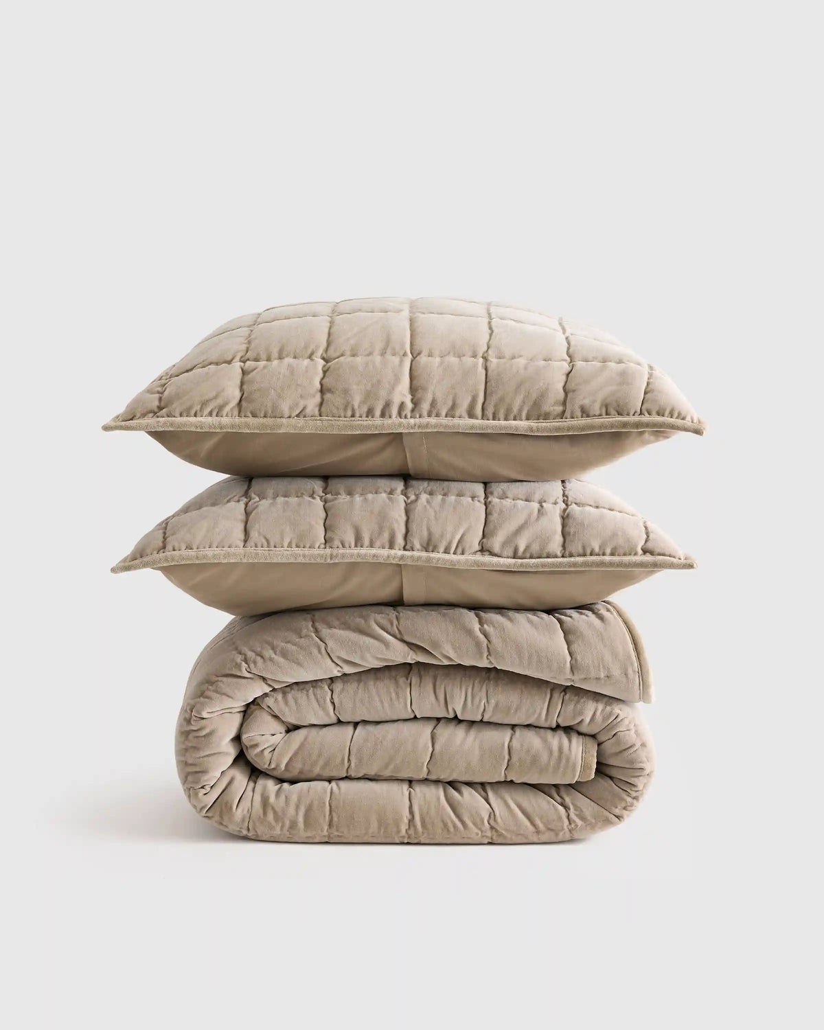 Cotton Velvet Box Quilt Set