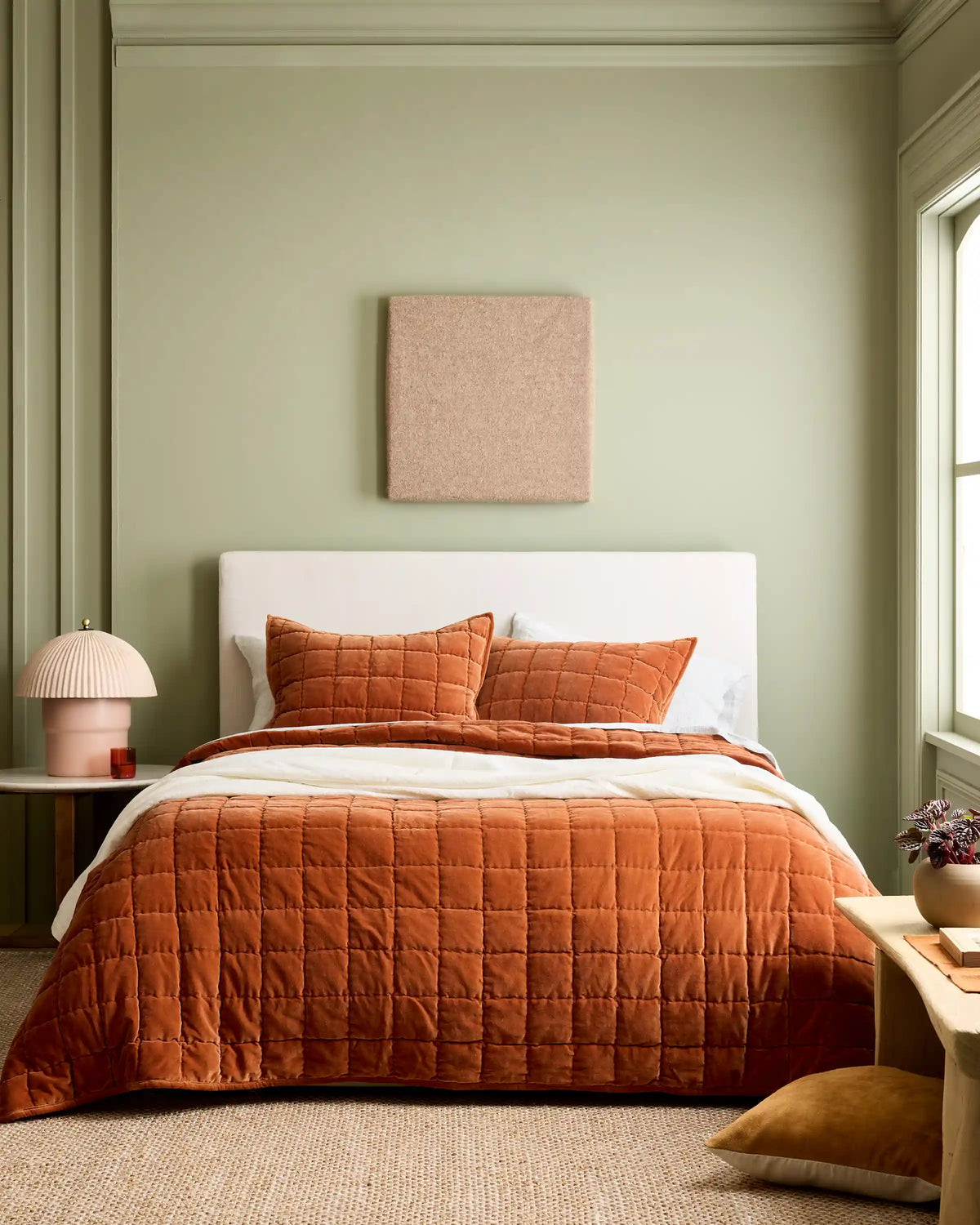 Cotton Velvet Box Quilt Set