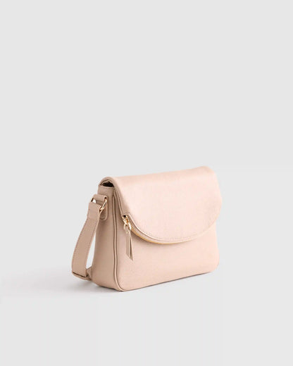 Italian Leather Foldover Crossbody