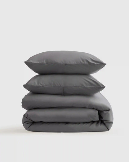 Organic Crisp Percale Duvet Cover Set