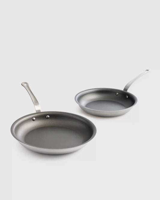 5-Ply Stainless Steel Nonstick Cookware: 2-Piece Frying Pan Set: 10" & 12"