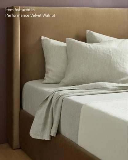 Wingback Bed in Performance Velvet