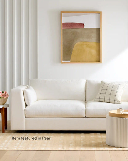 Oasis Chaise Sectional in Performance Linen