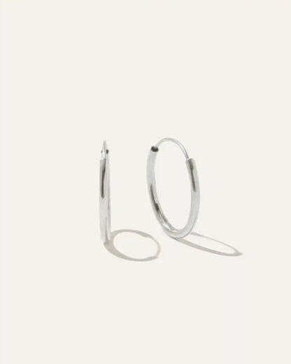 14K Gold Everyday Hoops