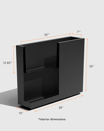 Block Series All Weather Rectangular Planter by Veradek