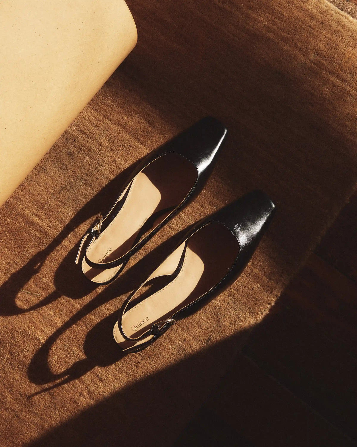 Italian Leather Slingback Flat