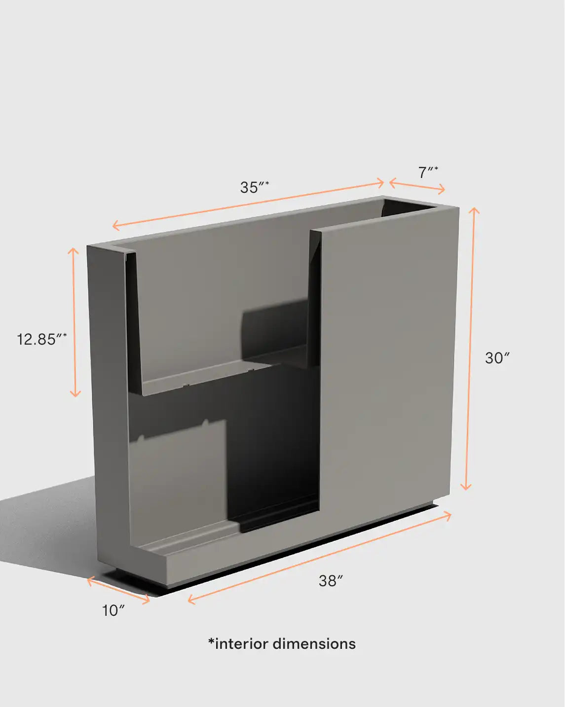 Block Series All Weather Rectangular Planter by Veradek