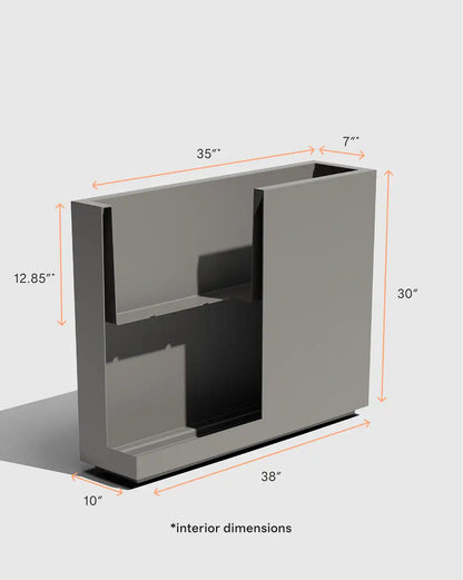 Block Series All Weather Rectangular Planter by Veradek