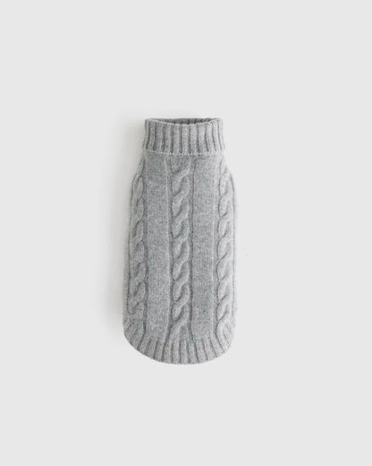 Mongolian Cashmere Cable Knit Dog Sweater