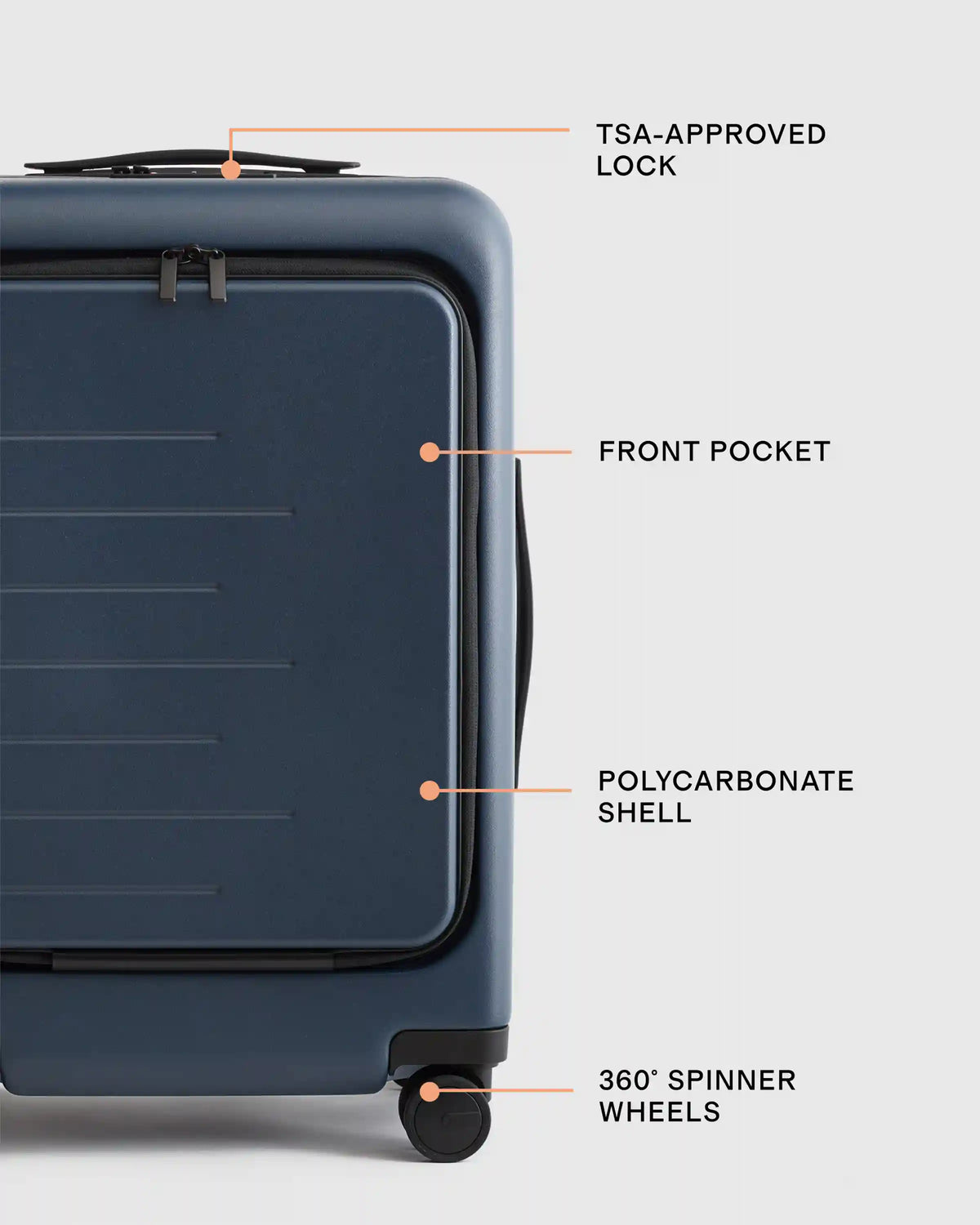 Front Pocket Carry-On Suitcase
