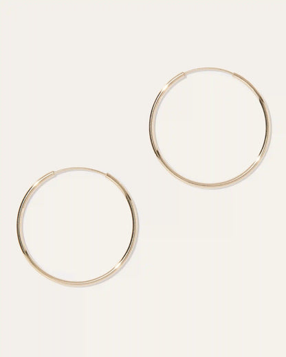 14K Gold Everyday Hoops