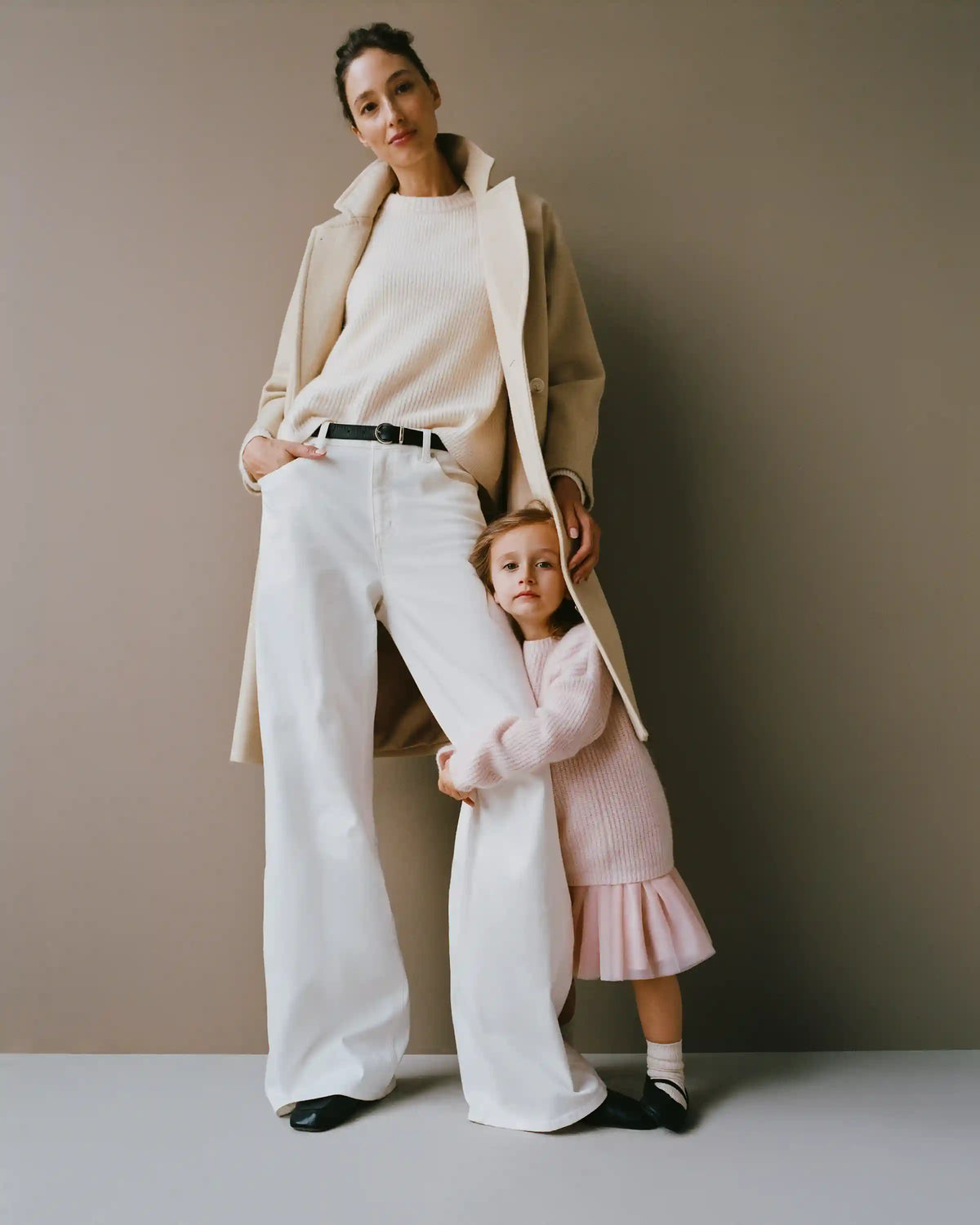 Italian Wool Double-Breasted Slouch Coat
