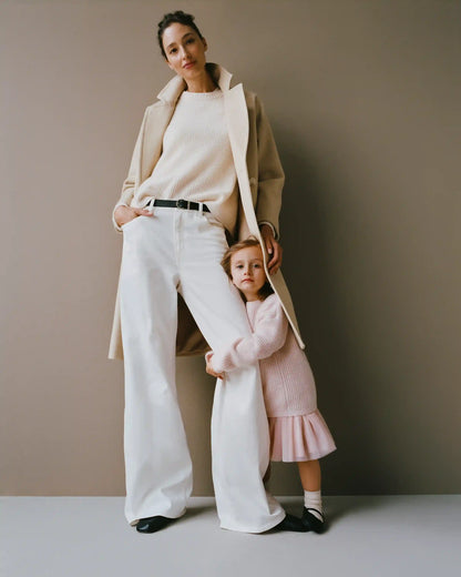 Italian Wool Double-Breasted Slouch Coat