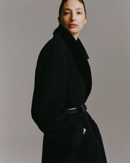 Italian Wool Classic Single-Breasted Coat