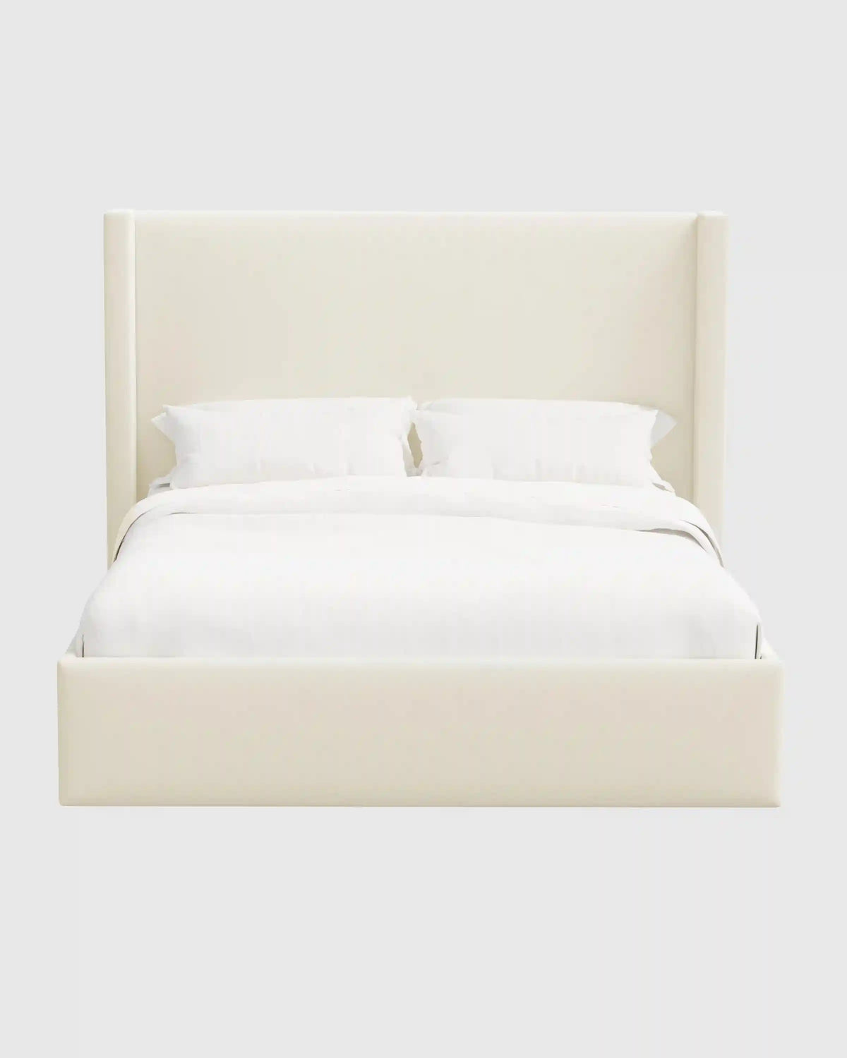 Wingback Bed in Performance Linen Blend