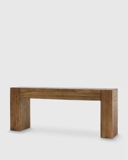 Reclaimed Oak Waterfall Console Table