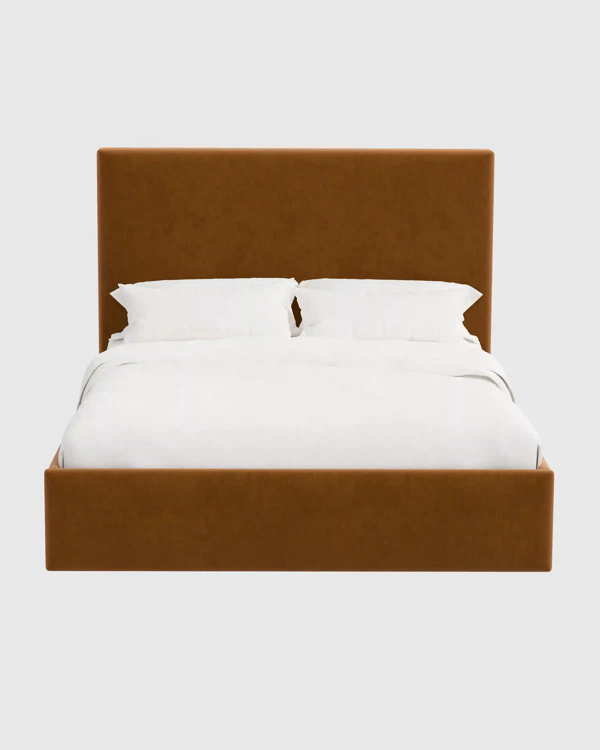 Square Bed in Performance Velvet
