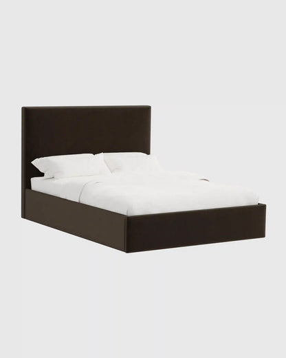 Square Bed in Performance Velvet