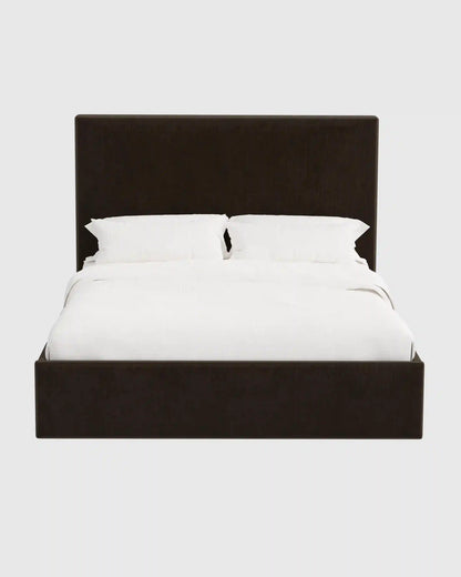 Square Bed in Performance Velvet