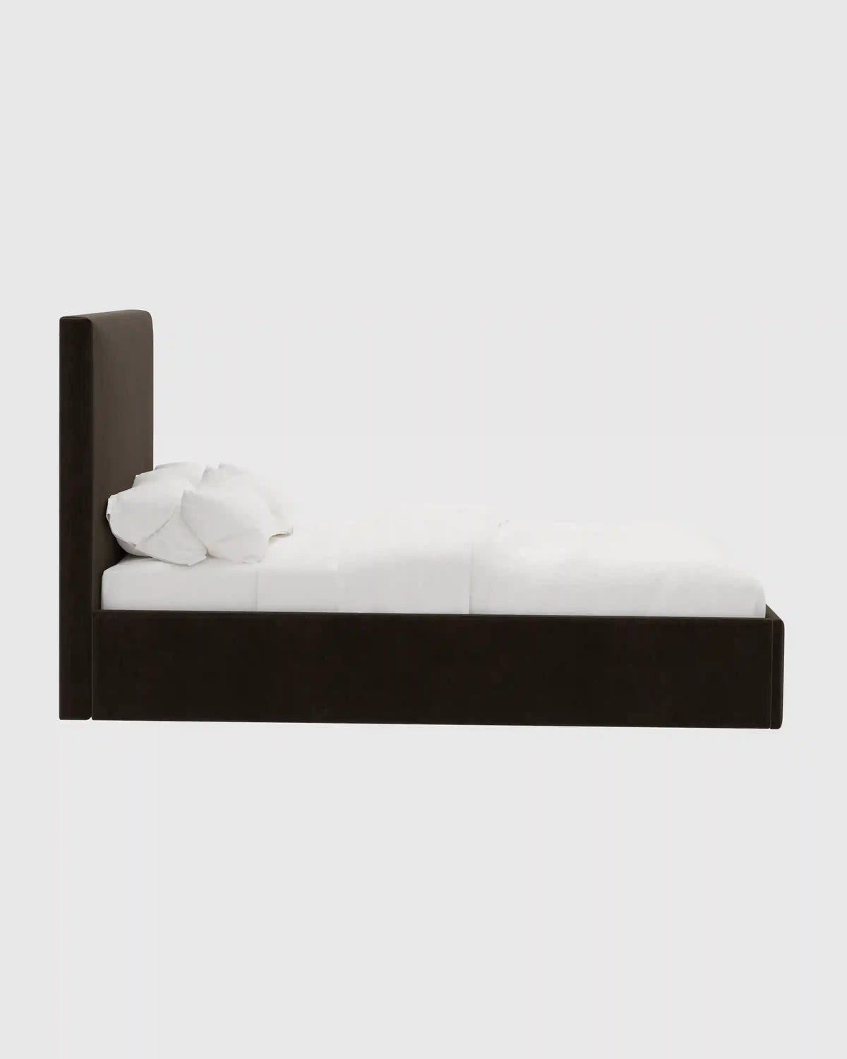 Square Bed in Performance Velvet