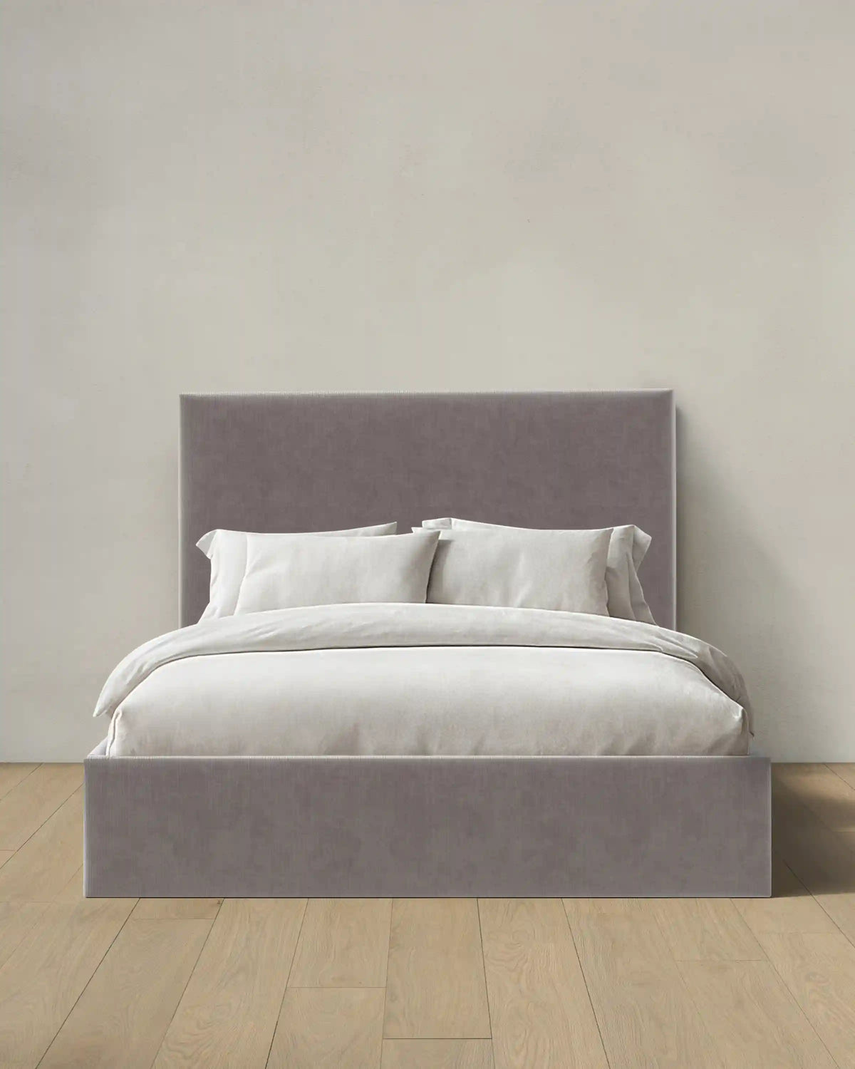 Square Bed in Performance Velvet