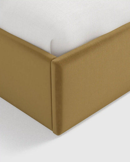 Curved Bed in Performance Velvet