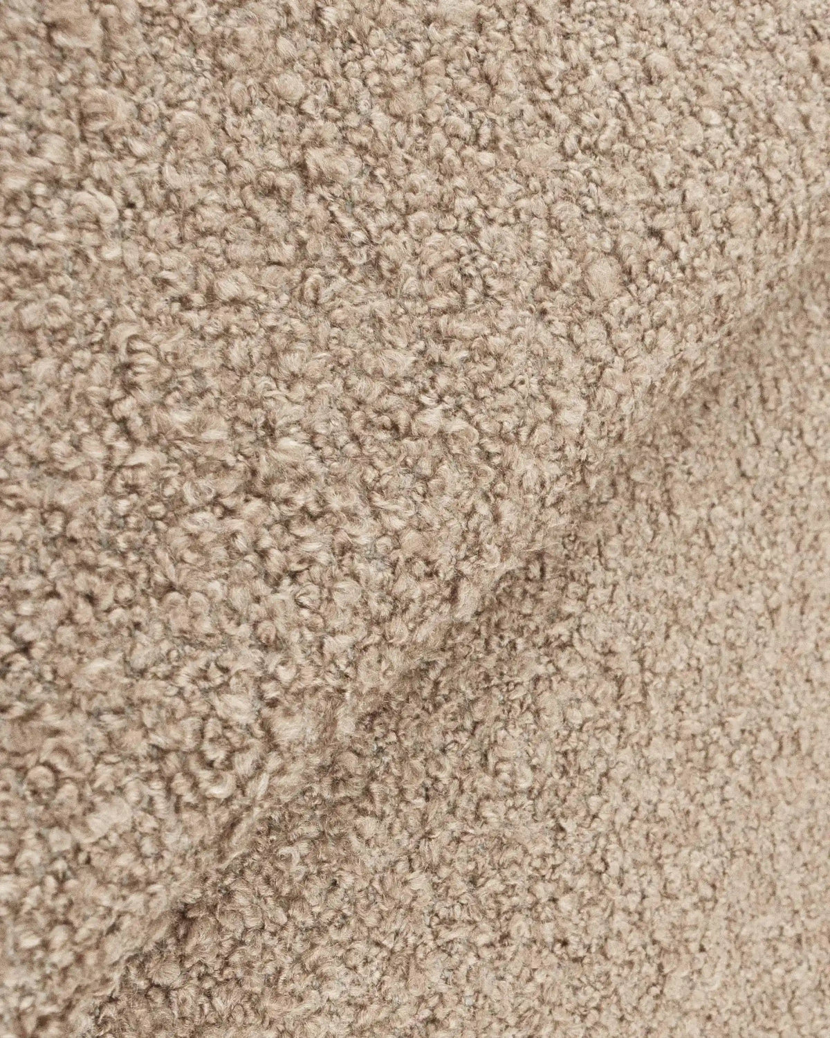Plush Boucle Curved Bed