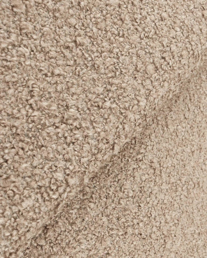 Plush Boucle Curved Bed