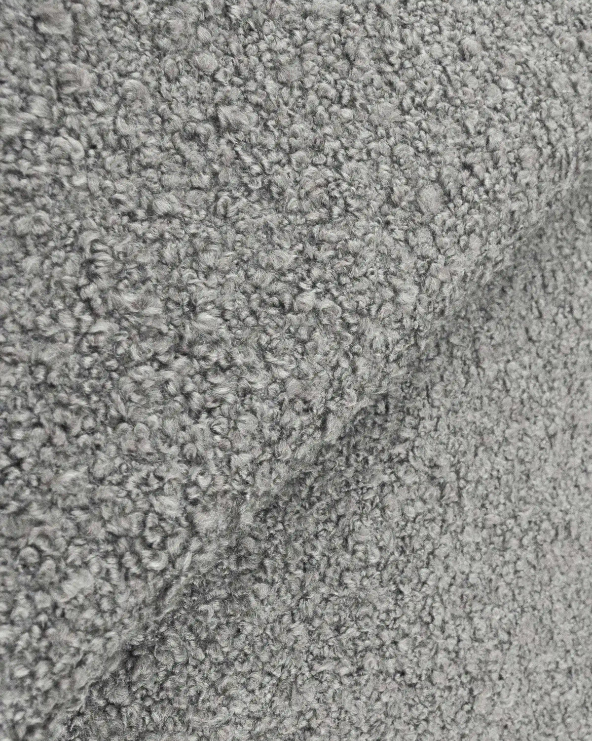 Plush Boucle Curved Bed