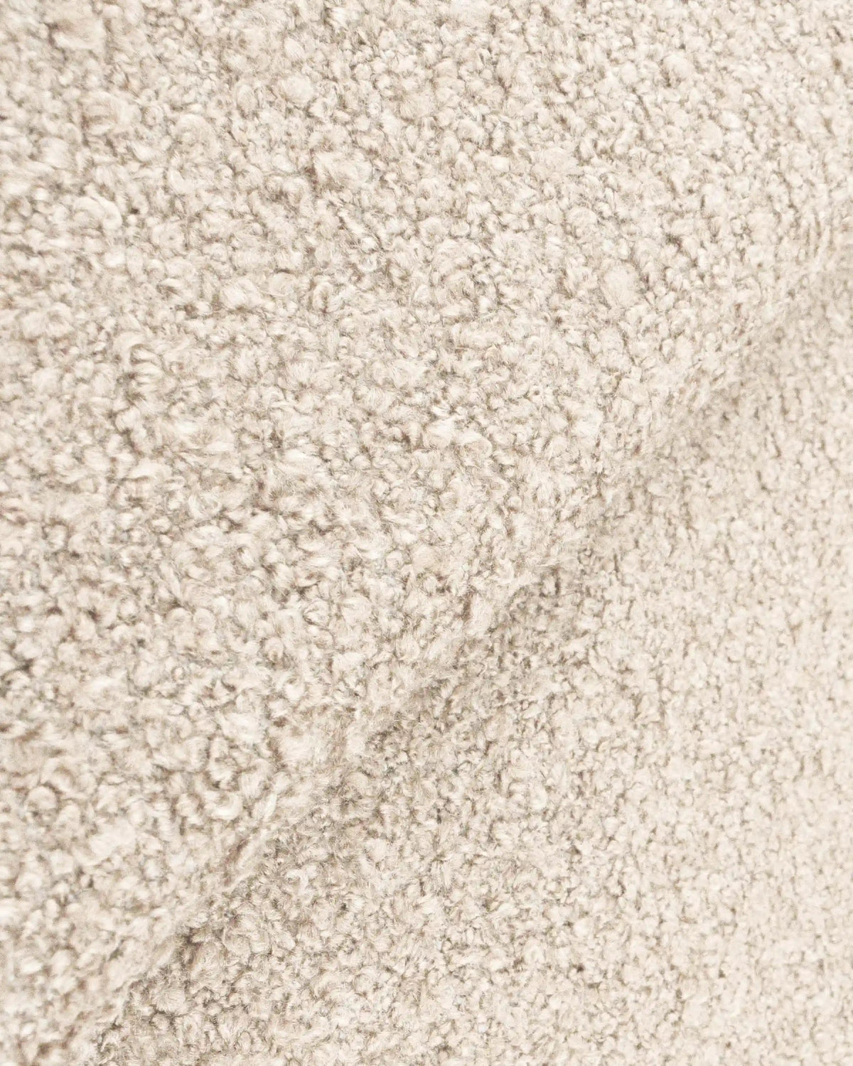 Plush Boucle Curved Bed