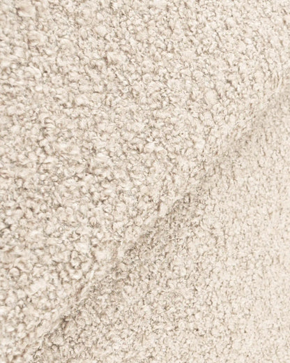 Plush Boucle Curved Bed