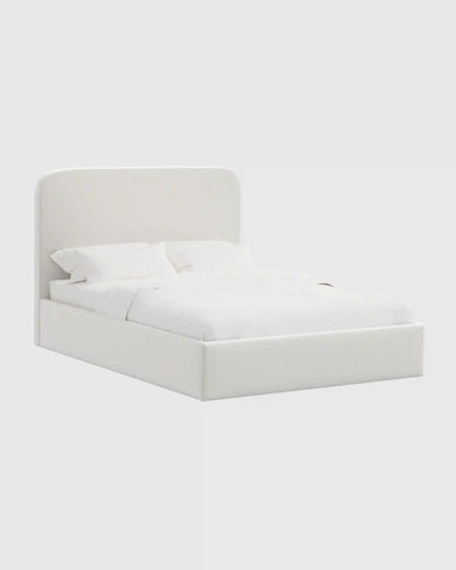 Curved Bed in Performance Velvet