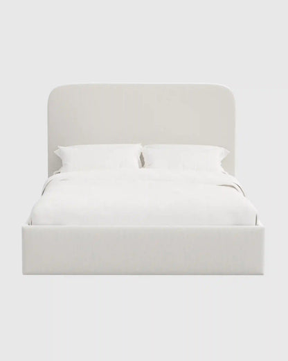 Curved Bed in Performance Velvet