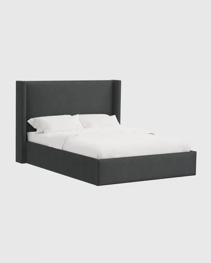 Wingback Bed in Performance Velvet