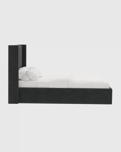 Wingback Bed in Performance Velvet