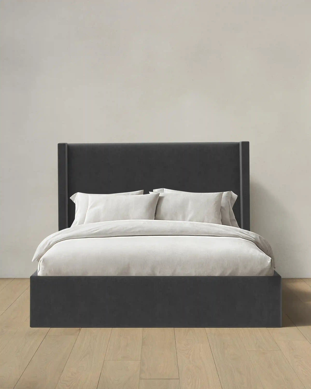 Wingback Bed in Performance Velvet