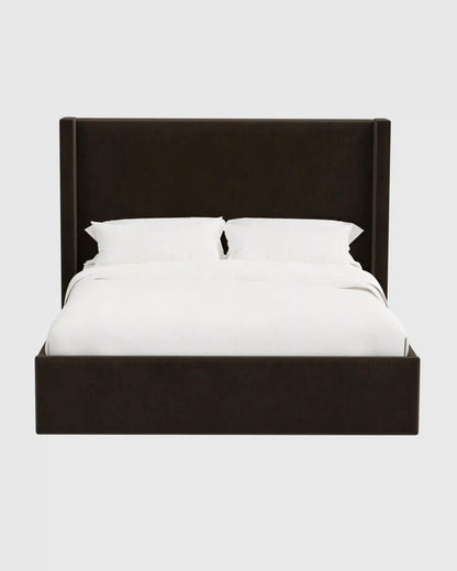 Wingback Bed in Performance Velvet