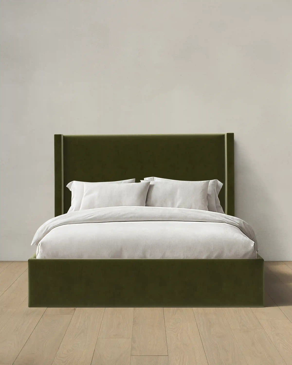 Wingback Bed in Performance Velvet