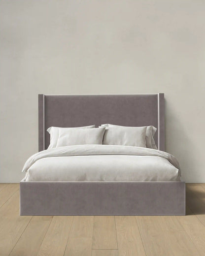 Wingback Bed in Performance Velvet