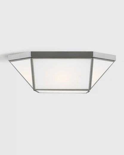Geometric Steel Flush Mount