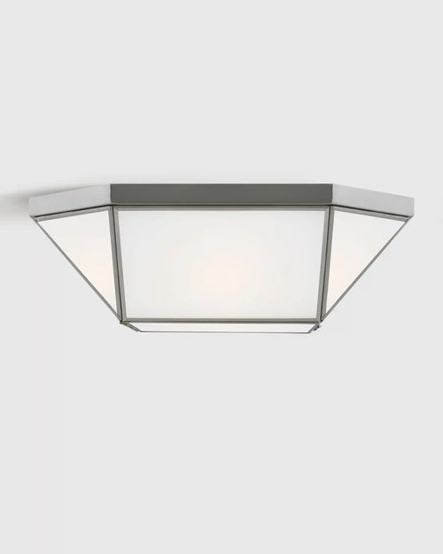 Geometric Steel Flush Mount
