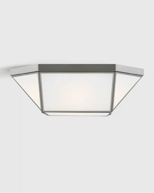 Geometric Steel Flush Mount